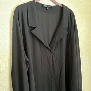 ELOQUII black blouse. Long sleeve . Size 22 never worn